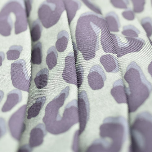 LOUIS VUITTON ルイヴィトン スカート ミニ プリーツ シルク ヒョウ柄 レオパード モノグラム 34